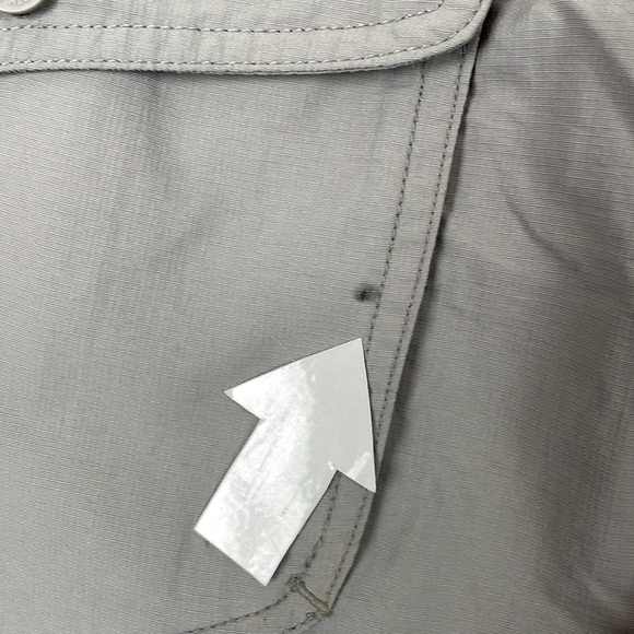The North Face women's gray 4 pocket drawstring waist roll hem shorts Size 12 - Picture 7 of 9